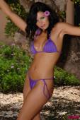 Sarah Longbottom Purple Bikini In The Garden 36vkbd8sge