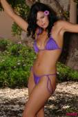 Sarah Longbottom Purple Bikini In The Garden y6vkbd7lnf