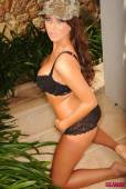 Sophie Jones Camo Cap And Black Lingerie y6vkdoqyoo