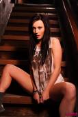 Lauren Wood Lauren Strips From Her T Shirt And Tight Denim Shorts t6vkfflmyk