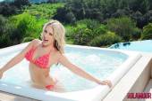 Candice Collyer Red Bikini In The Jacuzzi x6vklu75zq