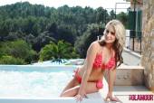 Candice Collyer Red Bikini In The Jacuzzi z6vklue3p0