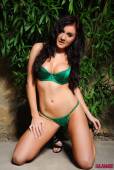 Charlene Nicholls Green Bikini k6vkk42nuc
