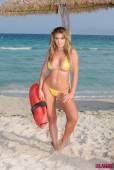 T J Yellow Bikini At Beach x6vkpun1tx