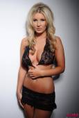 Rosy Obrien Black Lace Bra And Skirt g6vkuuw37r