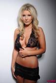 Rosy Obrien Black Lace Bra And Skirt g6vkuva25r