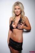 Rosy Obrien Black Lace Bra And Skirt x6vkuvcjar