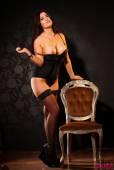 Hannah Jade Beers Strips From Her Black Bodysuit And Shows Her Stockings k6vl945630