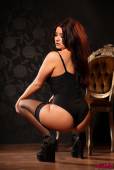 Hannah Jade Beers Strips From Her Black Bodysuit And Shows Her Stockings n6vl95aanx