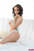 Tamrin Leeanda Strips From Cute Blue Lingerie g6vlj8swpm