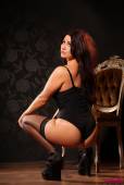 Hannah Jade Beers Strips From Her Black Bodysuit And Shows Her Stockings w6vl94x4xs