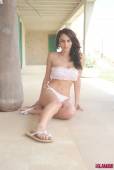 Lucy P Strips Nude From Her White Bikini And Shows Her Tan Lines 16vlnll52d