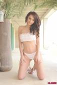 Lucy P Strips Nude From Her White Bikini And Shows Her Tan Lines e6vlnlawwi