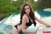 Harriet H Bursting Out Of Her Black Bikini 76vmmjn3cm