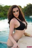 Harriet H Bursting Out Of Her Black Bikini u6vmmj3f52