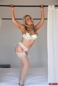 Brandy Brewer Stripping From Her White Lingerie y6vmth6rjw