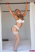 Brandy Brewer Stripping From Her White Lingerie y6vmth42oc