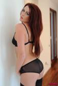 Jodie Leigh Black Lingerie With Stockings n6vmrc7kp0