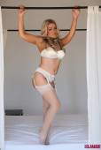 Brandy Brewer Stripping From Her White Lingerie h6vmth1qoy