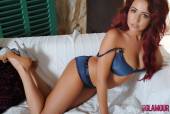 Sian Sayer Stripping From Her Jacket And Blue Lingerie-n6vnhjt4u3.jpg