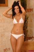 Sarah Longbottom White Flower Bikini h6vn269kpw