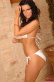Sarah Longbottom White Flower Bikini b6vn26socw
