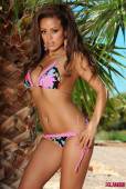 Chloe Saxon Stripping From Her Cute Floral Bikini 16vod5e51t