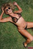 Vanessa Walker Stripping From My Army Print Bikini 76vnuiuo3r