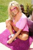 T J Stips Naked From Her Cute Pink Outfit 76vo5tvbav