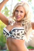 Genna Fox White Black Lingerie On Swing o6vo4awc1m