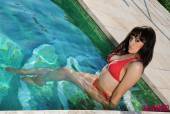 Charlotte Narni Red Bikini In The Pool s6vowvvfd2