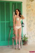 Jo Bosley White And Gold Bikini 76vovpj35e