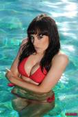 Charlotte Narni Red Bikini In The Pool g6vowvn5eu