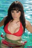 Charlotte Narni Red Bikini In The Pool 06vowv6pl2