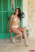 Jo Bosley White And Gold Bikini 66vovpuxkd