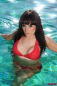 Charlotte Narni Red Bikini In The Pool x6vowv7bg4