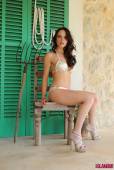 Jo Bosley White And Gold Bikini l6vovq37nh
