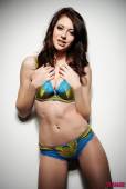 Natalie Taylor Cute Blue And Gold Lingerie 76vpc3fivq