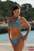 Sarah Longbottom Blue Bikini j6vp2asbu2