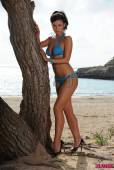 Sarah Longbottom Blue Bikini k6vp2b45n3