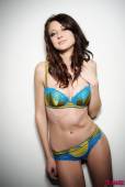 Natalie Taylor Cute Blue And Gold Lingerie m6vpc2i71j