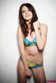 Natalie Taylor Cute Blue And Gold Lingerie 06vpc2o56d