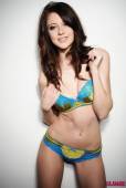 Natalie Taylor Cute Blue And Gold Lingerie 36vpc2lvh5