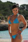 Sarah Longbottom Blue Bikini r6vp2axkjc