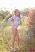 Chloe Goodman Tight Fishnet Dress With Bra And Thong In The Garden-76vpqqw6we.jpg