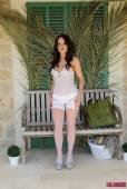 Jo Bosley Strips From Her White Bodysuit And Plays With Stockings r6vprfoj6e