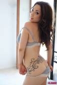 Jordan Lee Cute Grey Bra And Thong z6vpscvd3j