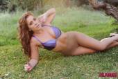 Geena Mullins Geena In Just Her Purple Bra And Panty Hoes b6vq4a0r6x