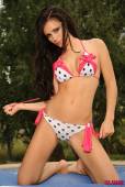 Gemma Massey Pink And Black Polka Dot Bikini w6vqmauxn3