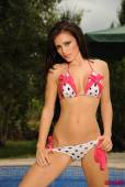Gemma Massey Pink And Black Polka Dot Bikini o6vqmbapgn